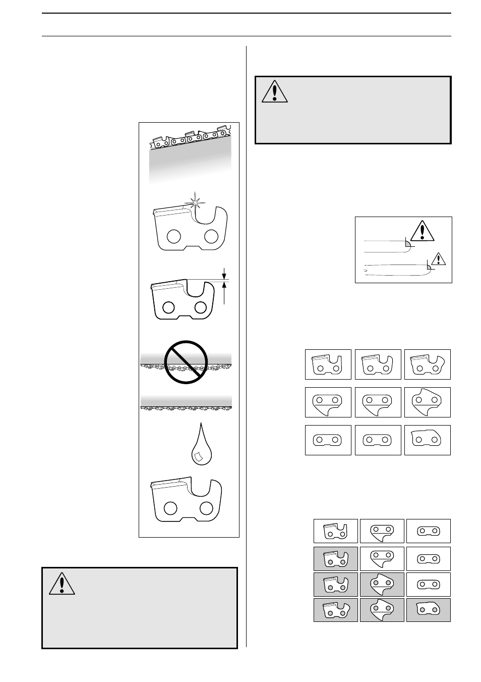 Safety instructions, Cutting equipment designed to minimise kickback | Husqvarna 250PS User Manual | Page 7 / 28
