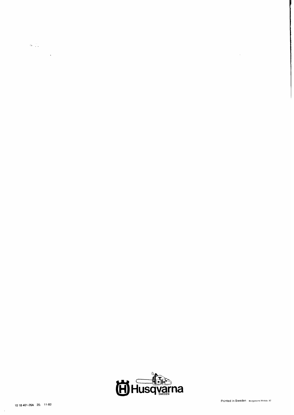 Husq^rna | Husqvarna 50 Rancher User Manual | Page 8 / 8