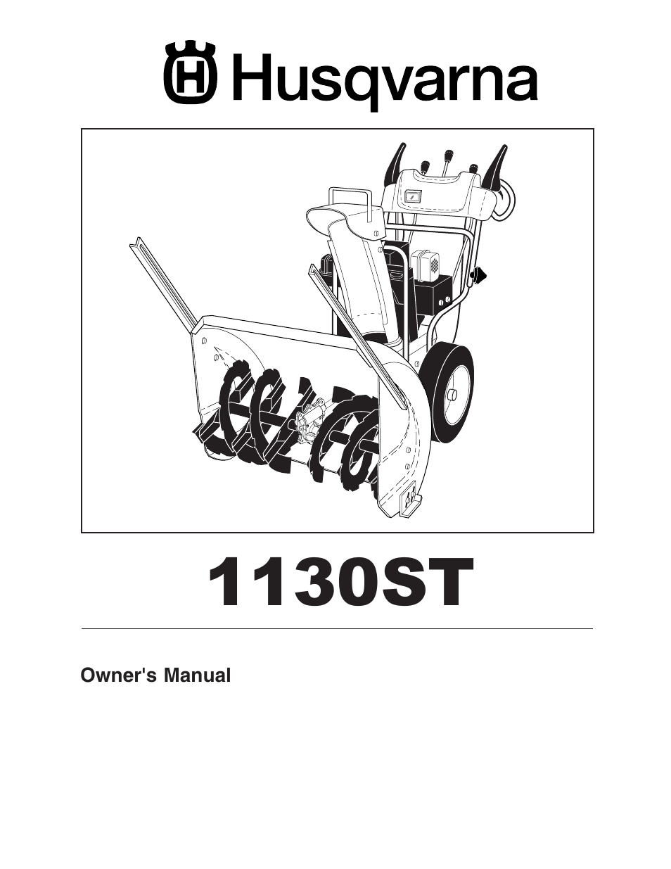 Husqvarna 1130ST User Manual | 32 pages