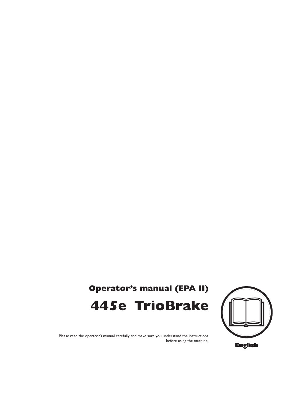 Husqvarna 445e TrioBrake User Manual | 44 pages