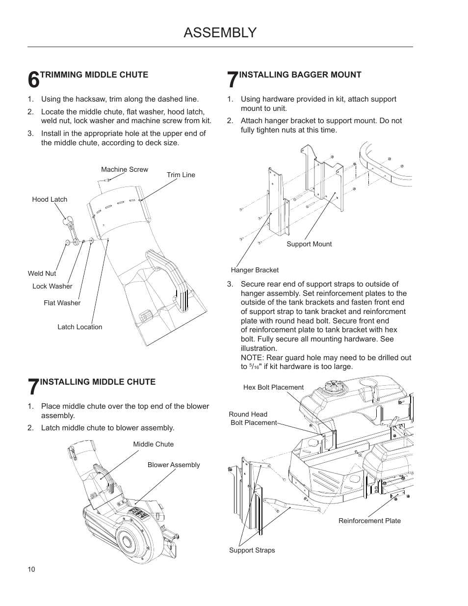 Assembly | Husqvarna 965 610901 User Manual | Page 10 / 24