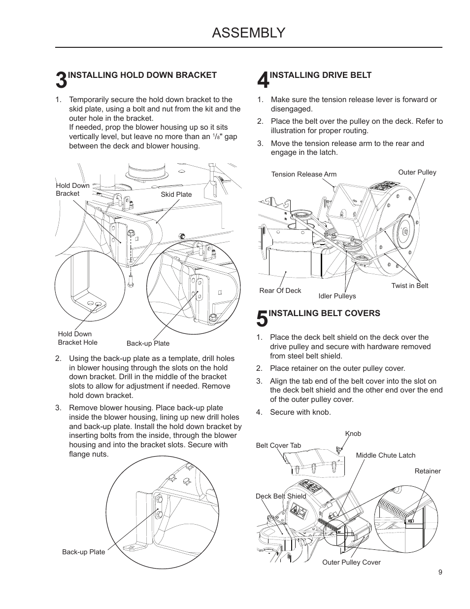 Assembly | Husqvarna 965 610901 User Manual | Page 9 / 24
