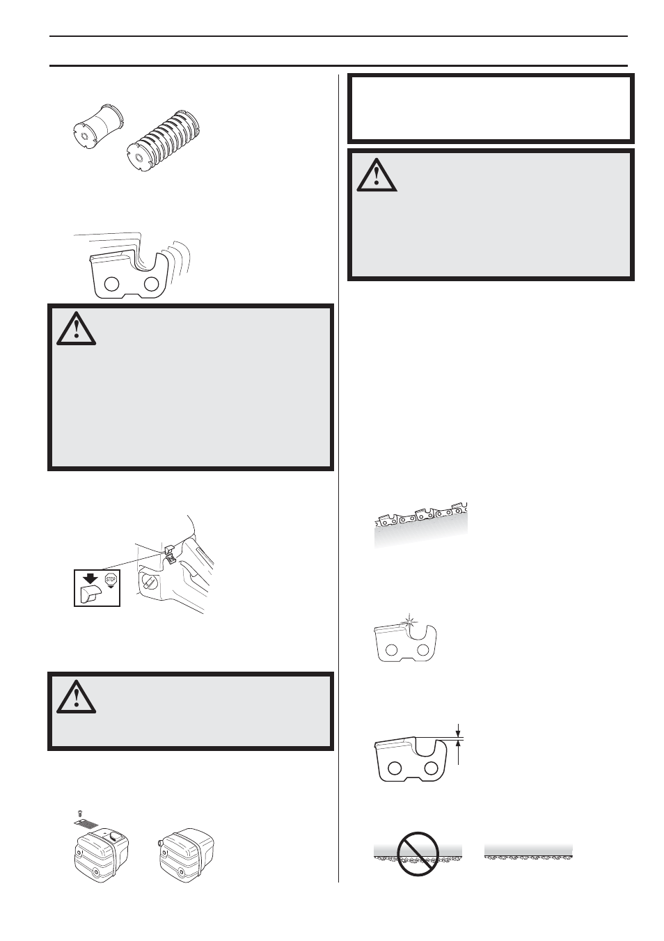 Stop switch, Muffler, Cutting equipment | General rules, General safety precautions | Husqvarna 455e Rancher User Manual | Page 11 / 140