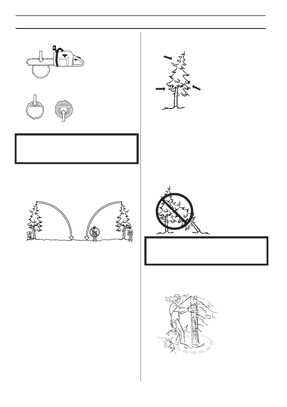 Técnica de tala, Tecnica de trabajo | Husqvarna 455e Rancher User Manual | Page 116 / 140