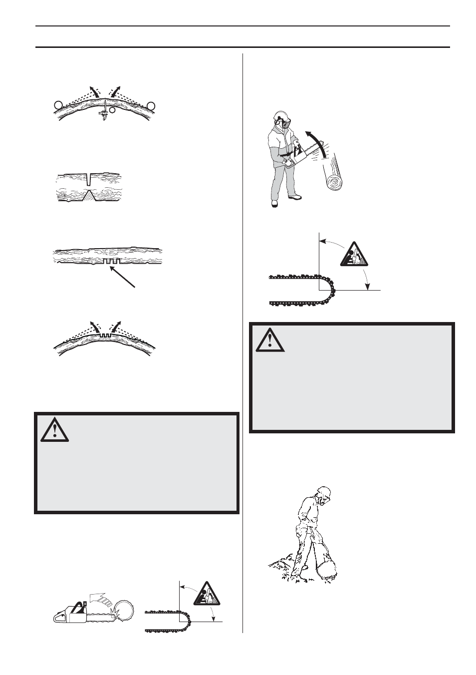 Medidas preventivas de las reculadas, Qué es la reculada, Tecnica de trabajo | Husqvarna 455e Rancher User Manual | Page 119 / 140