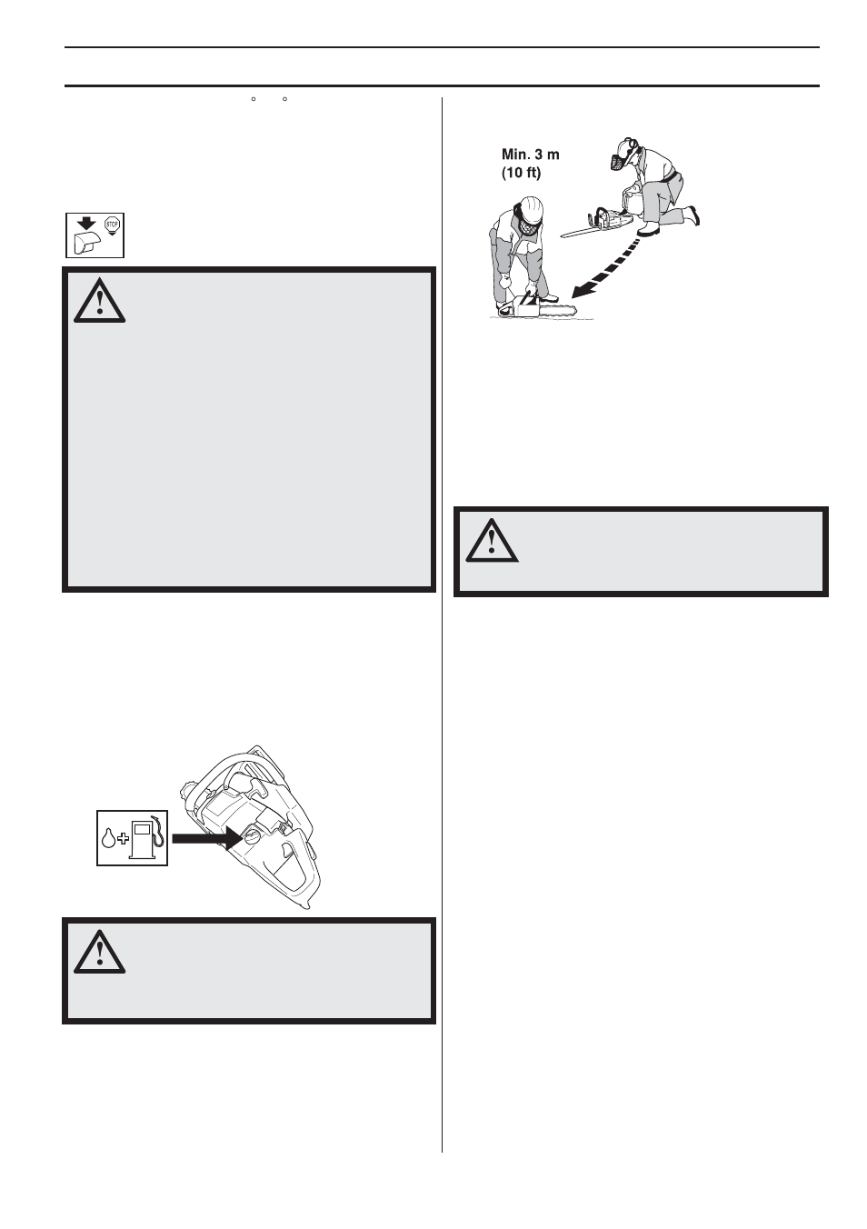 Fueling, Fuel safety, Transport and storage | Long-term storage, Fuel handling | Husqvarna 455e Rancher User Manual | Page 21 / 140