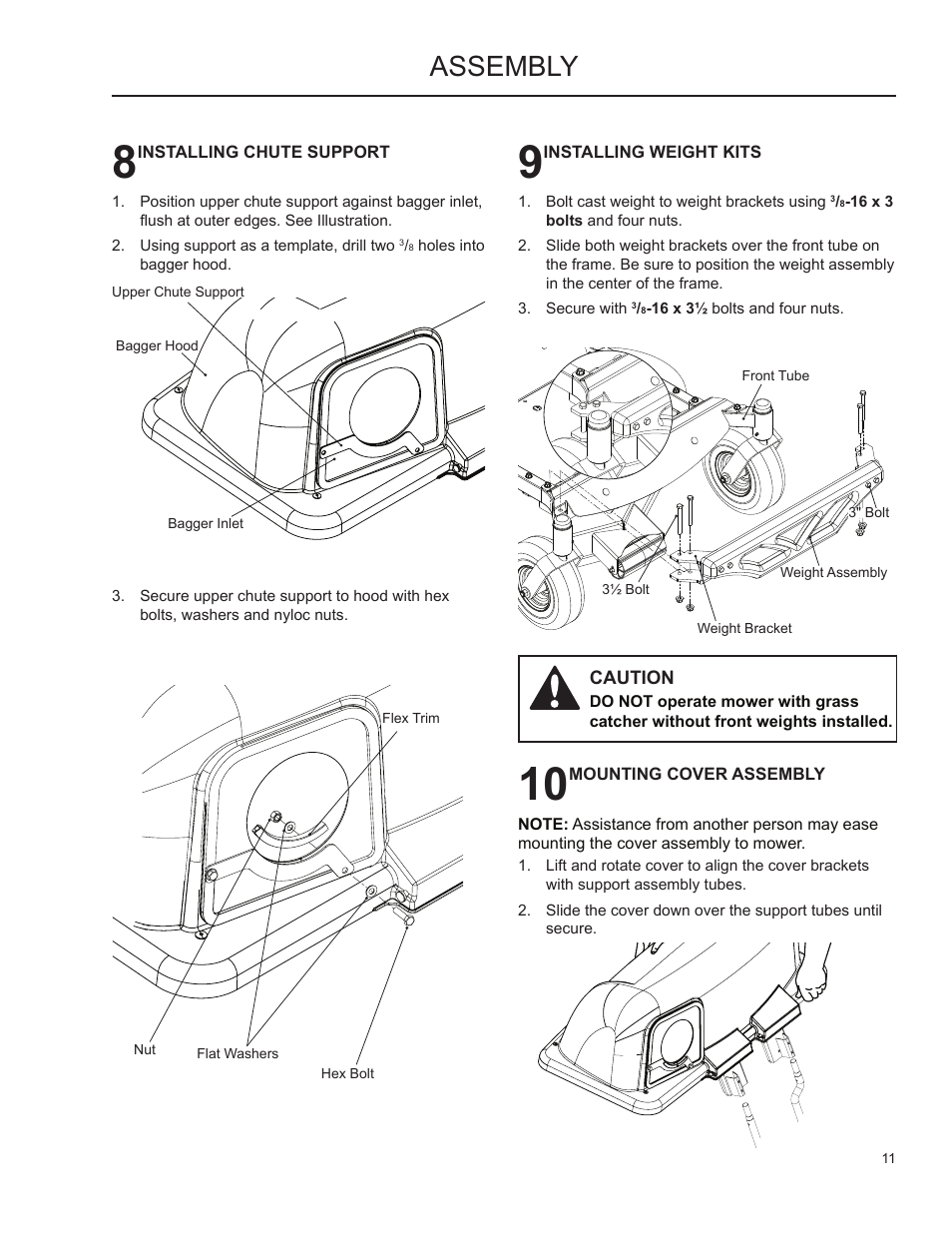 Assembly | Husqvarna Grass Catcher 2345 XLS User Manual | Page 10 / 21