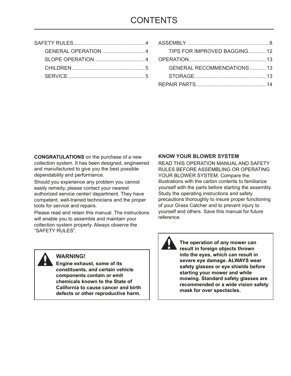 Husqvarna Grass Catcher 2345 XLS User Manual | Page 2 / 21