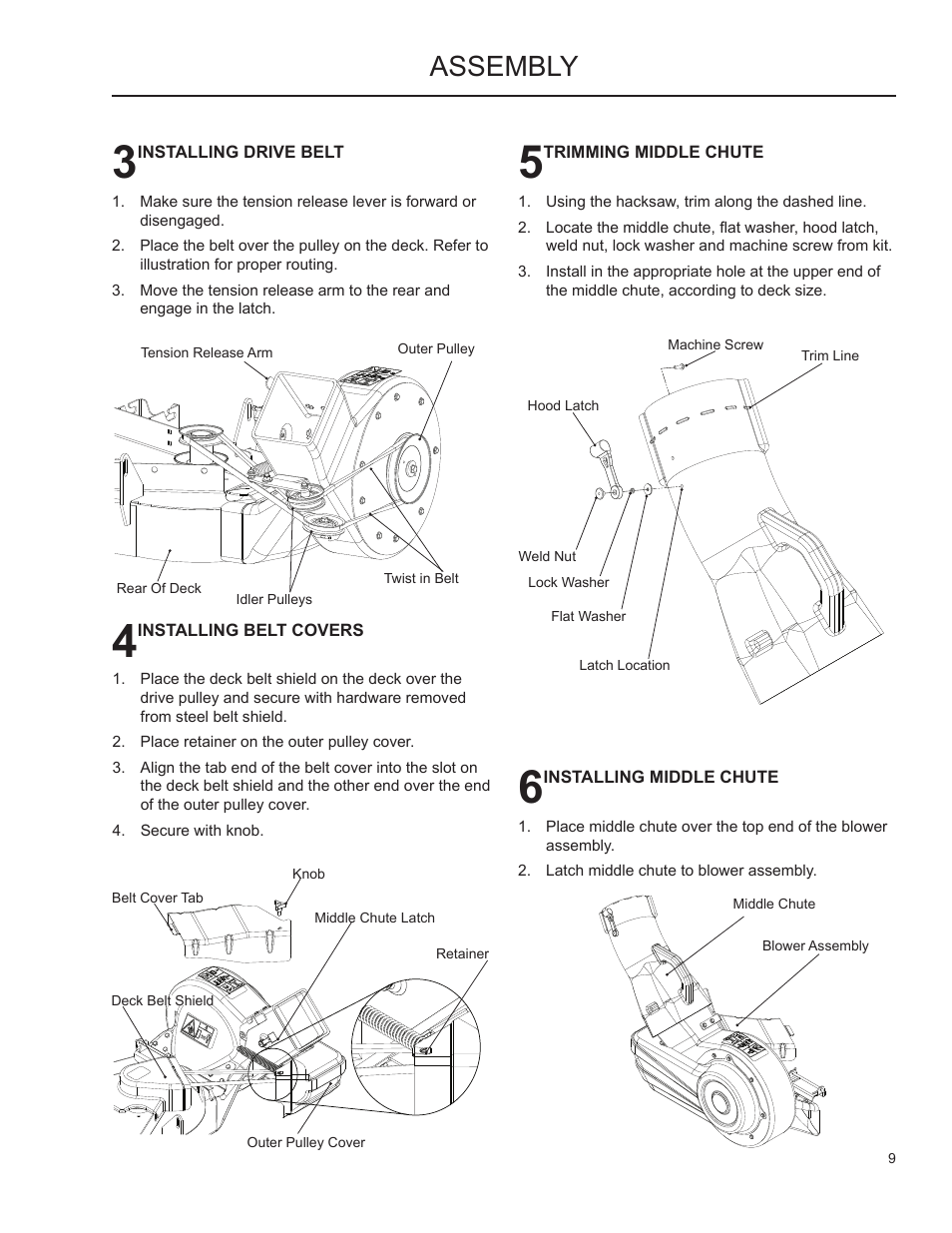 Assembly | Husqvarna Grass Catcher 2345 XLS User Manual | Page 8 / 21