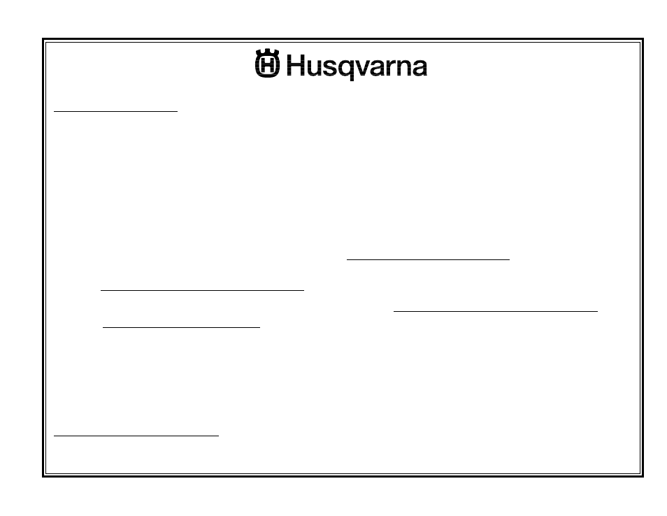 Warranty statement | Husqvarna 51 User Manual | Page 18 / 18