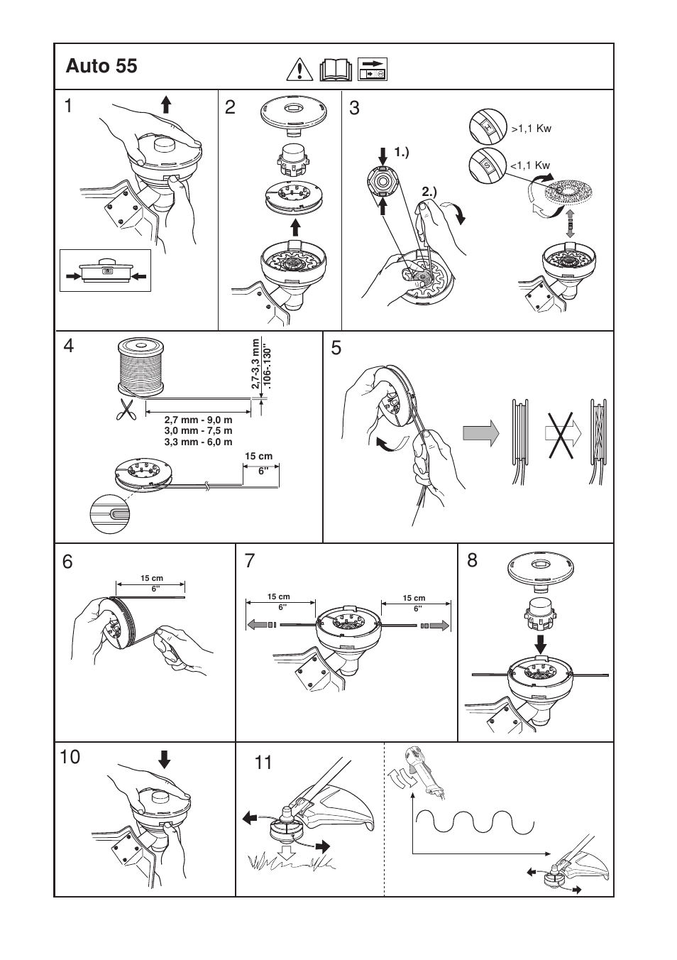 48 auto 55 | Husqvarna 343R  EN User Manual | Page 46 / 52