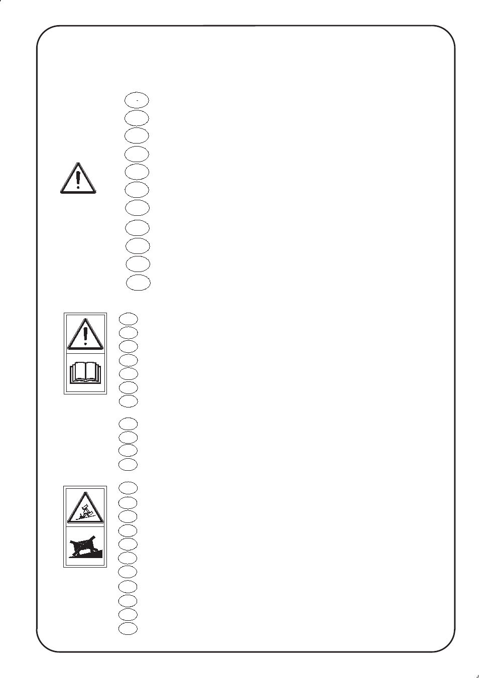 Dispositions générales de sécurité, Norme di sicurezza instrucciones de seguridad, Instruções de segurança veiligheidsvoorschriften | Husqvarna 953 51 17-01 User Manual | Page 2 / 12