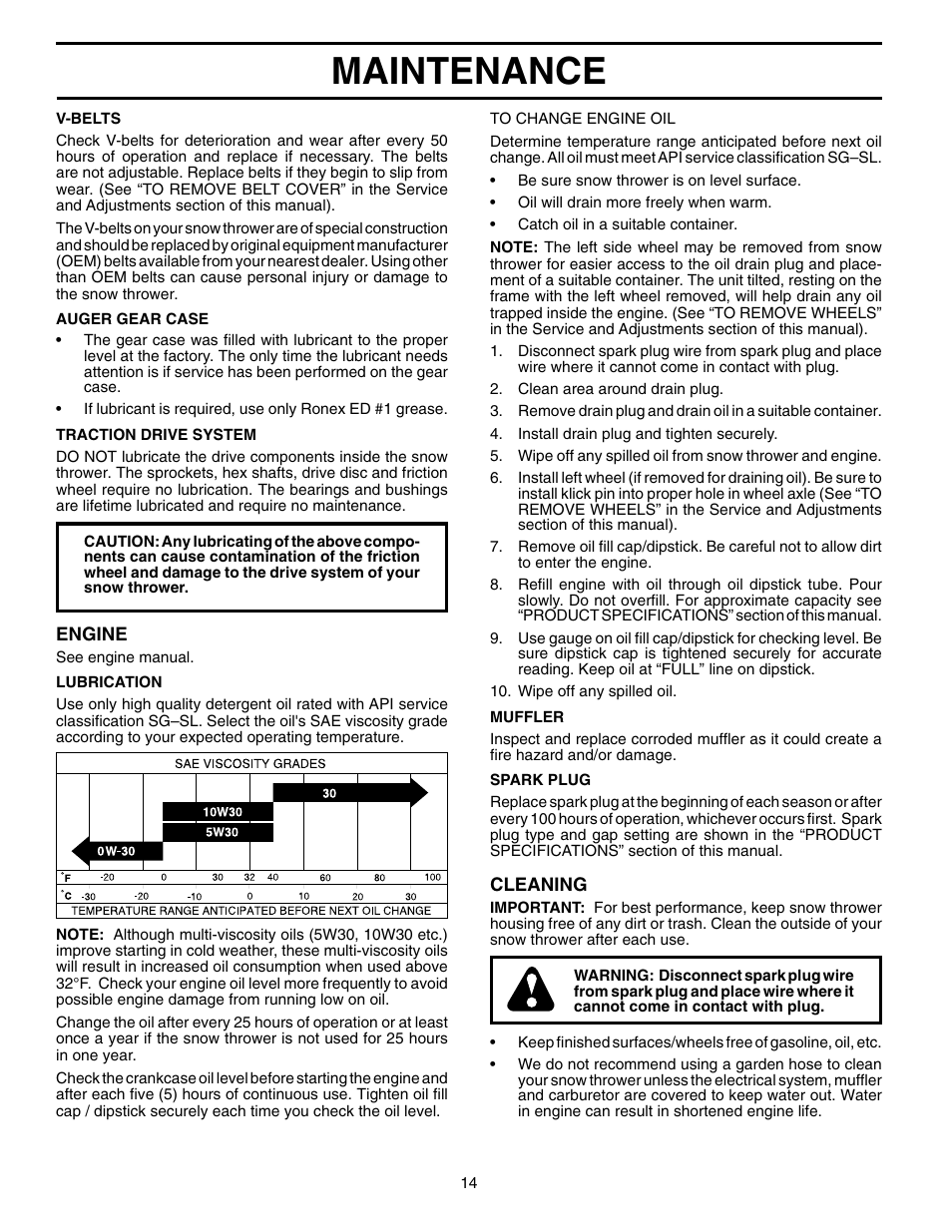 Maintenance | Husqvarna 524S User Manual | Page 14 / 32