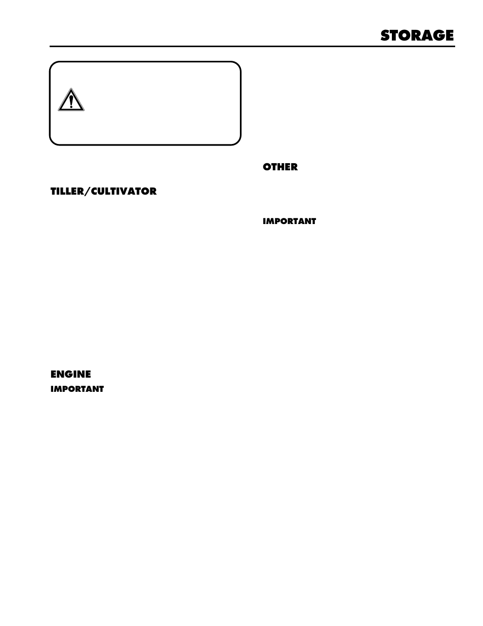 Storage | Husqvarna CT16 User Manual | Page 14 / 15