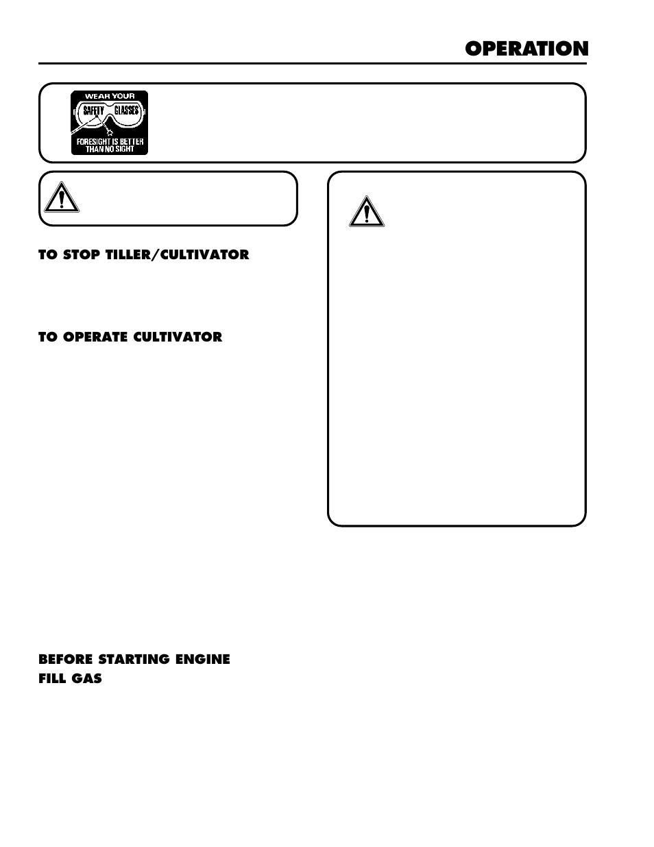 Operation | Husqvarna CT16 User Manual | Page 7 / 15