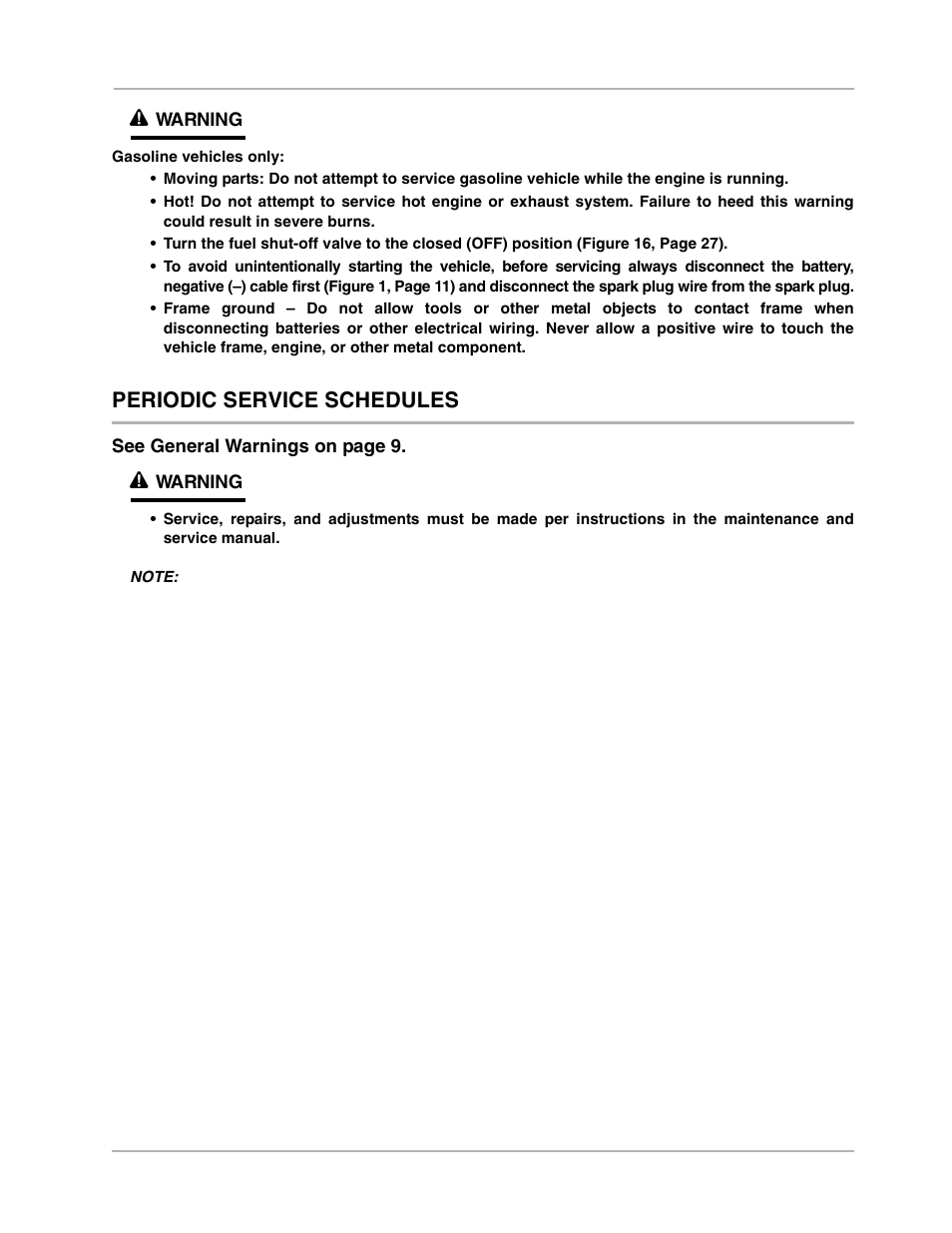 Periodic service schedules | Husqvarna 4210-EXP User Manual | Page 31 / 56