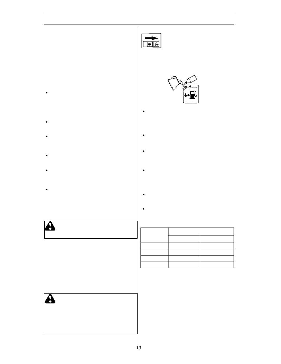 Fuel handling, Fuel safety, Fuel | Warning | Husqvarna 125R User Manual | Page 13 / 28