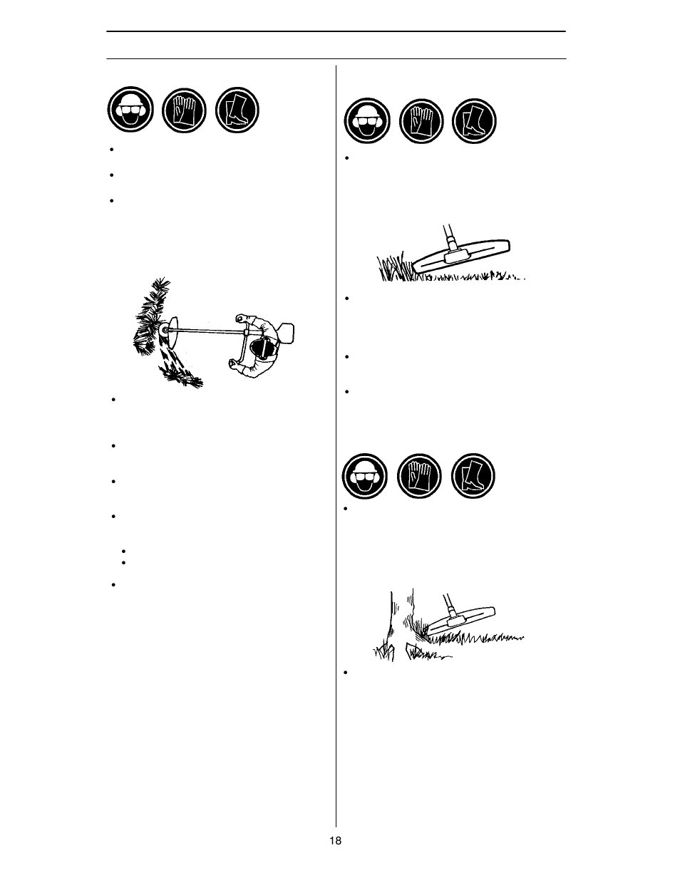 Working techniques | Husqvarna 125R User Manual | Page 18 / 28