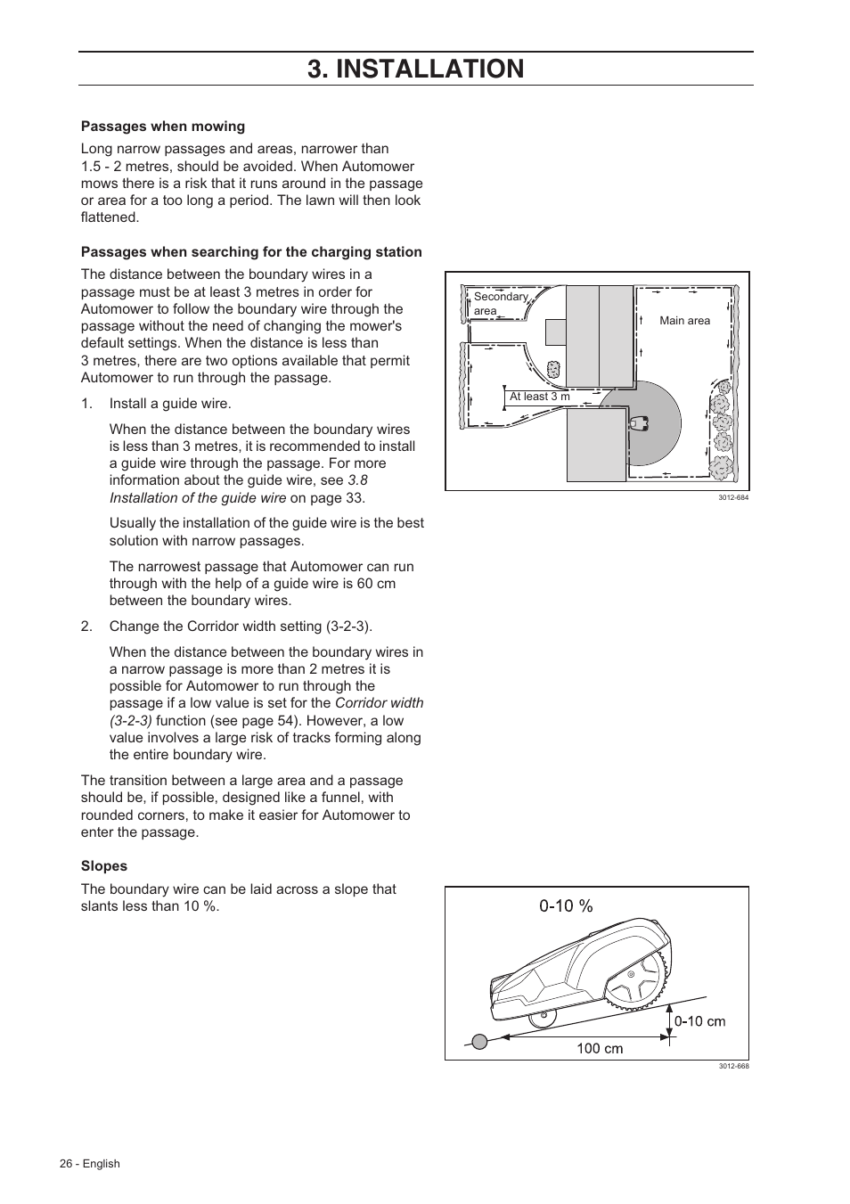 Installation | Husqvarna 220 AC User Manual | Page 25 / 82