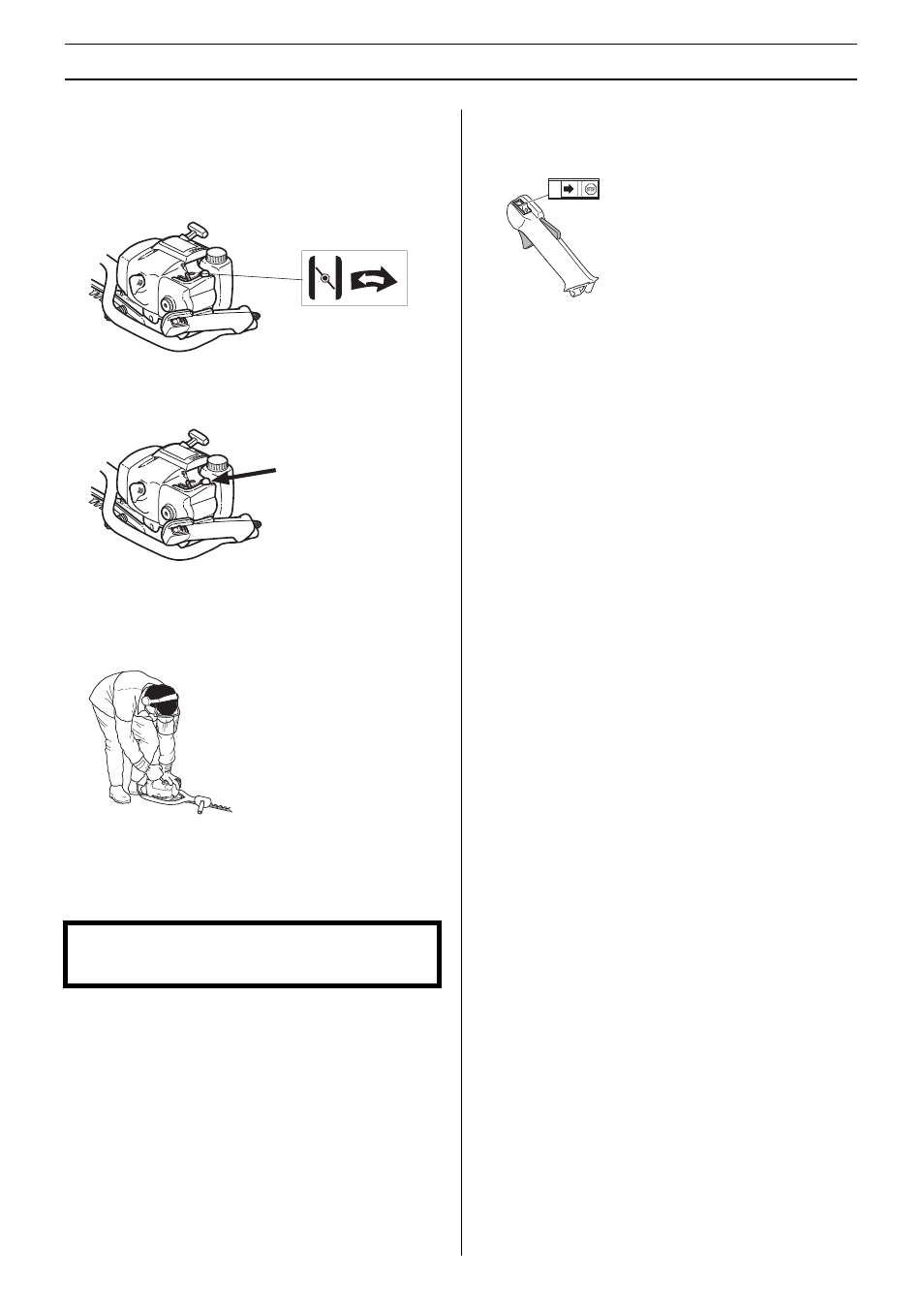 Warm engine, Stopping, Starting and stopping | Husqvarna 325HS75X User Manual | Page 13 / 20