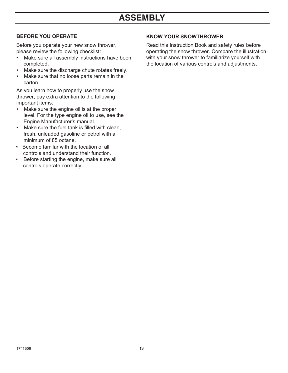 Assembly | Husqvarna 5021 R User Manual | Page 13 / 42