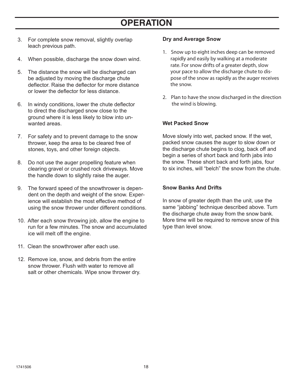 Operation | Husqvarna 5021 R User Manual | Page 18 / 42