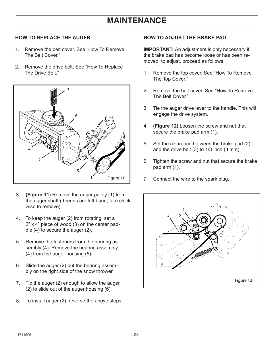 Maintenance | Husqvarna 5021 R User Manual | Page 23 / 42