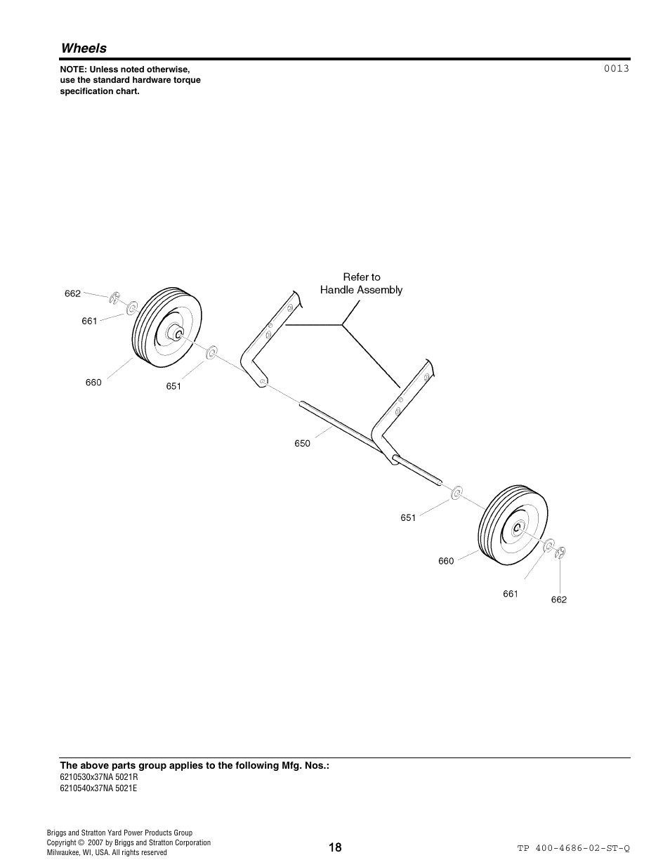 Wheels | Husqvarna 5021 R User Manual | Page 41 / 42