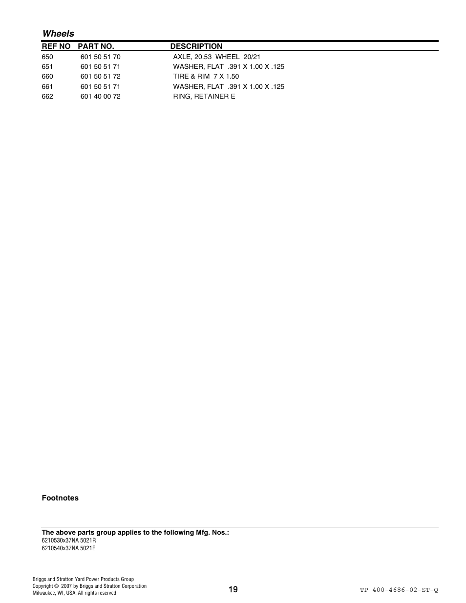 Wheels | Husqvarna 5021 R User Manual | Page 42 / 42