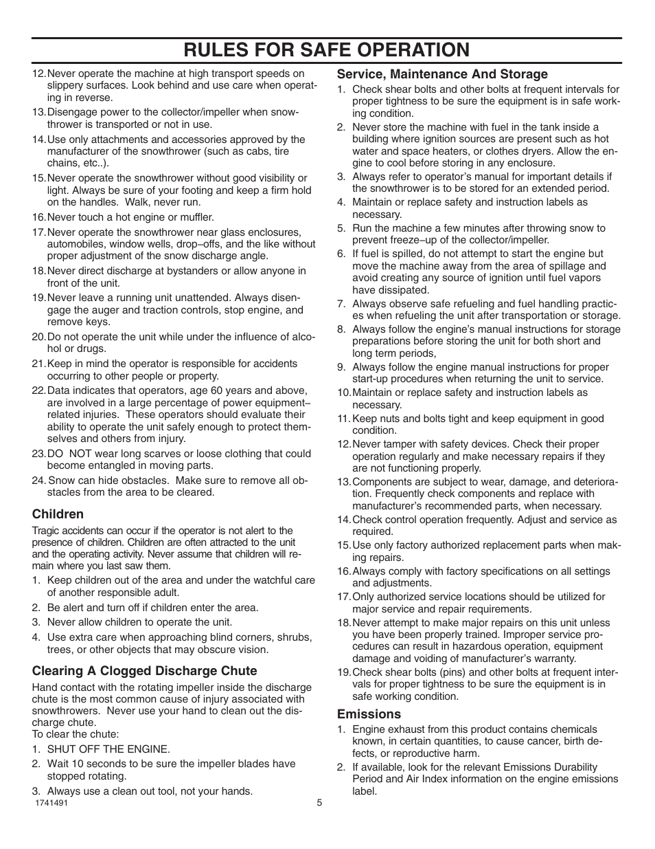 Rules for safe operation | Husqvarna 5021 R User Manual | Page 5 / 42