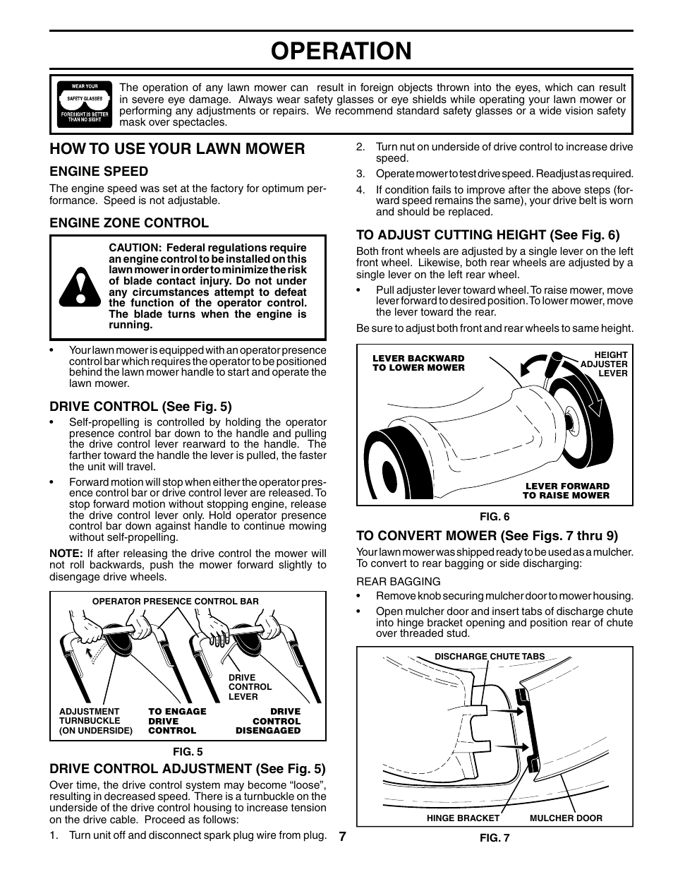 Operation, How to use your lawn mower | Husqvarna 917.37594 User Manual | Page 7 / 24