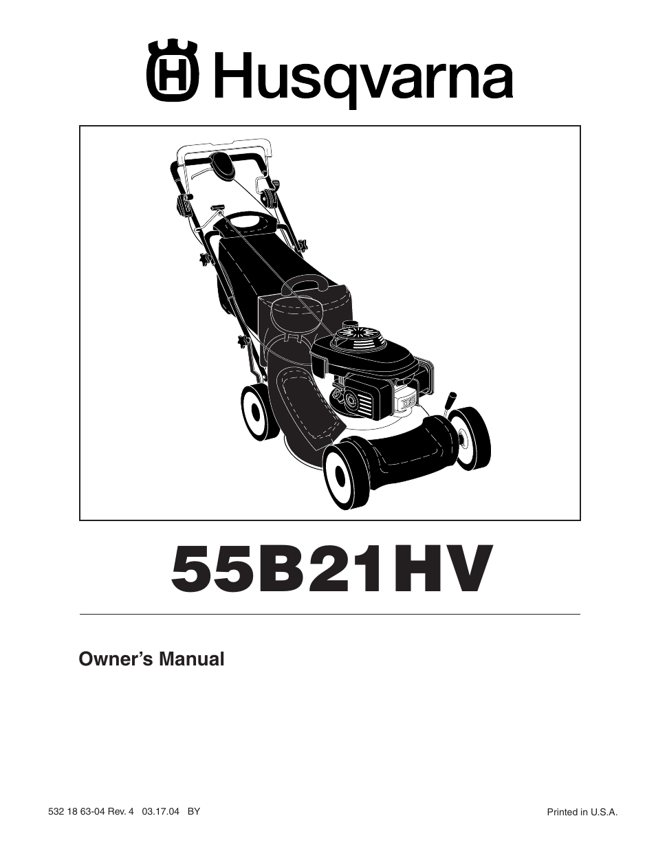 Husqvarna 55B21HV User Manual | 24 pages
