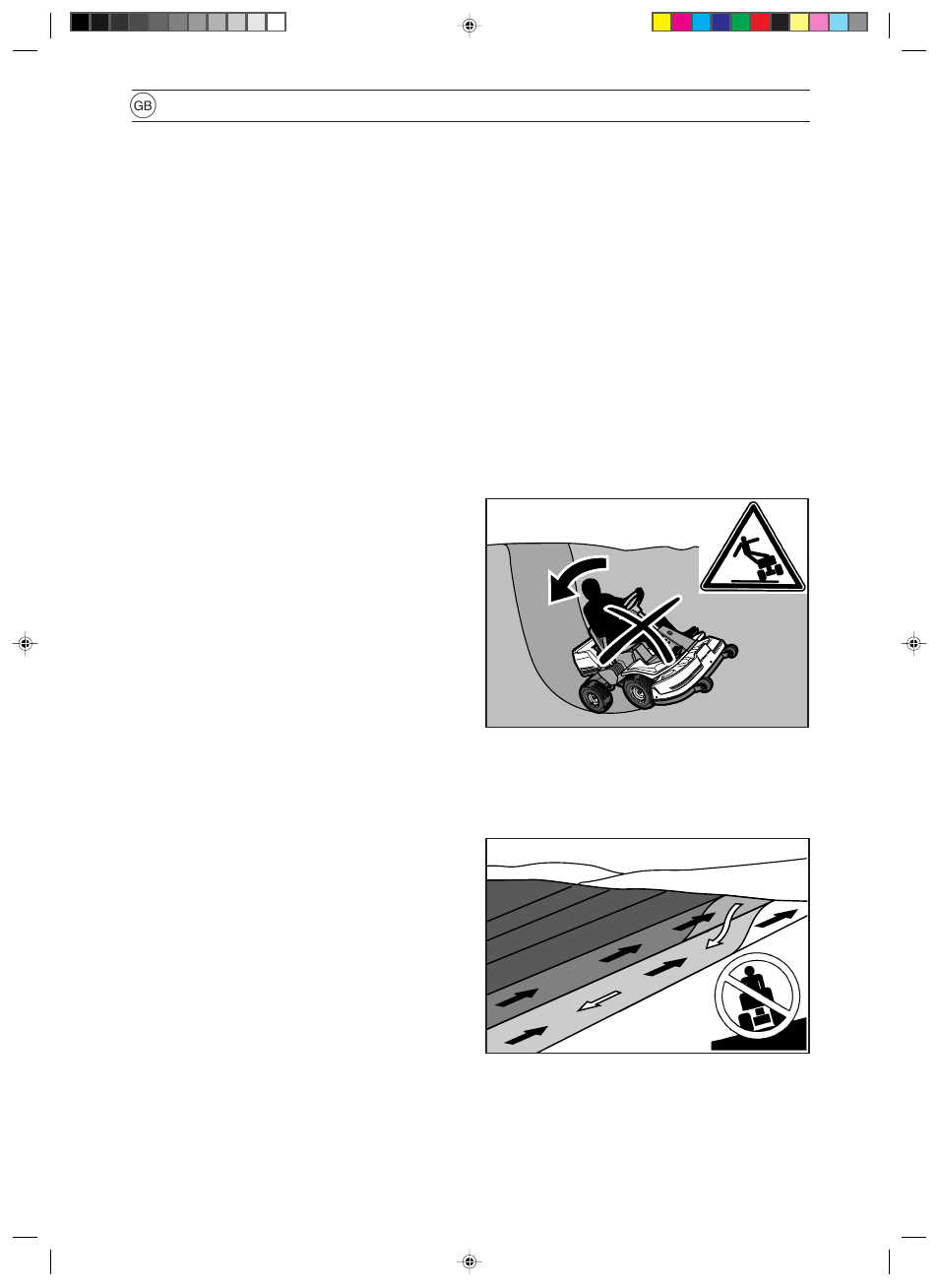Safety instructions, Driving on slopes | Husqvarna 850 User Manual | Page 8 / 36