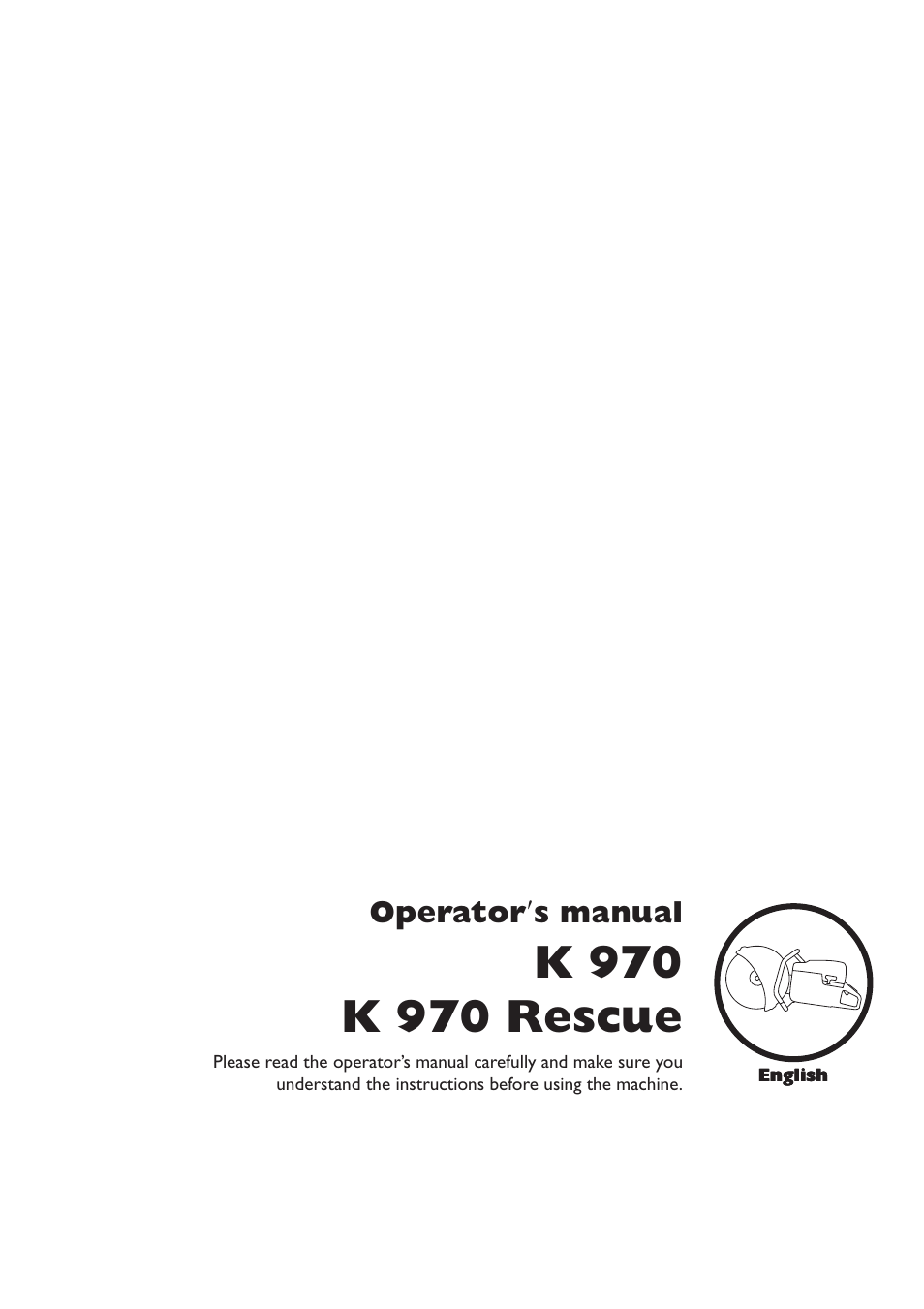 Husqvarna K 970 RESCUE User Manual | 28 pages