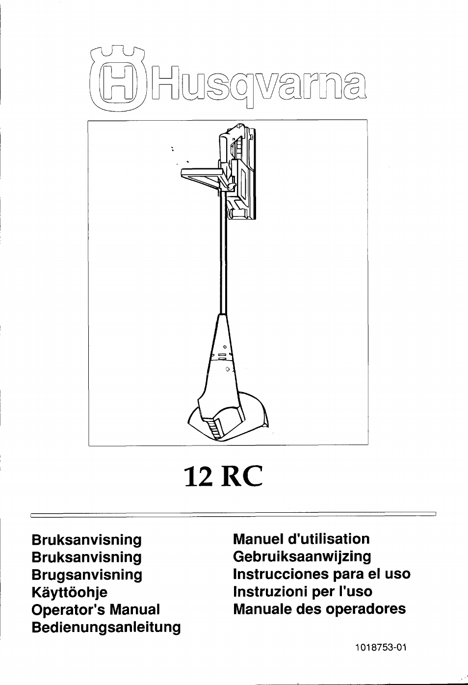 Husqvarna 12 RC User Manual | 40 pages