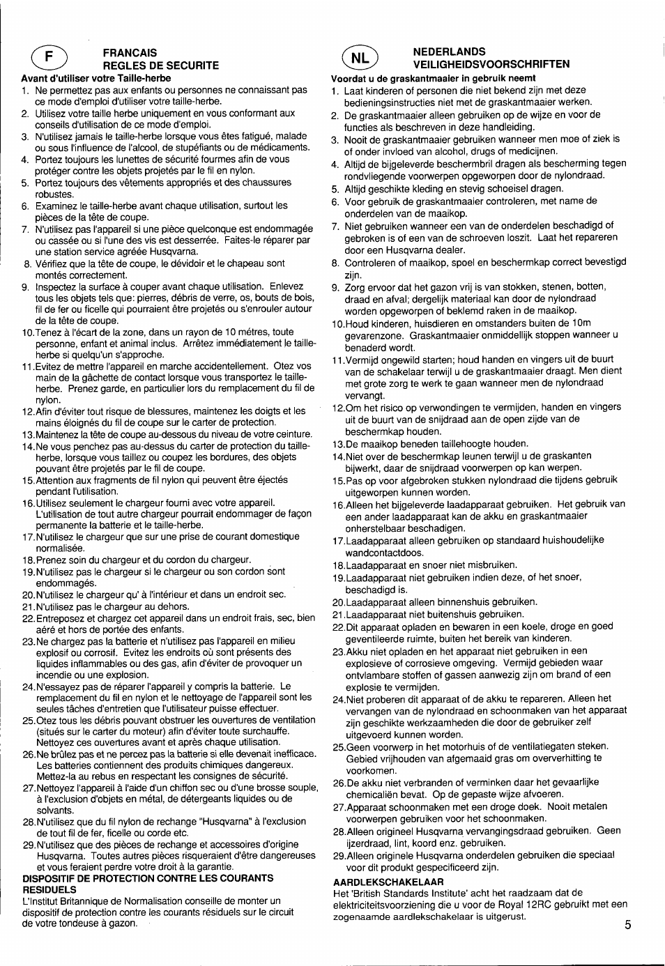 Husqvarna 12 RC User Manual | Page 6 / 40