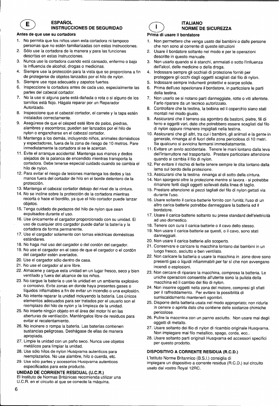 Husqvarna 12 RC User Manual | Page 7 / 40