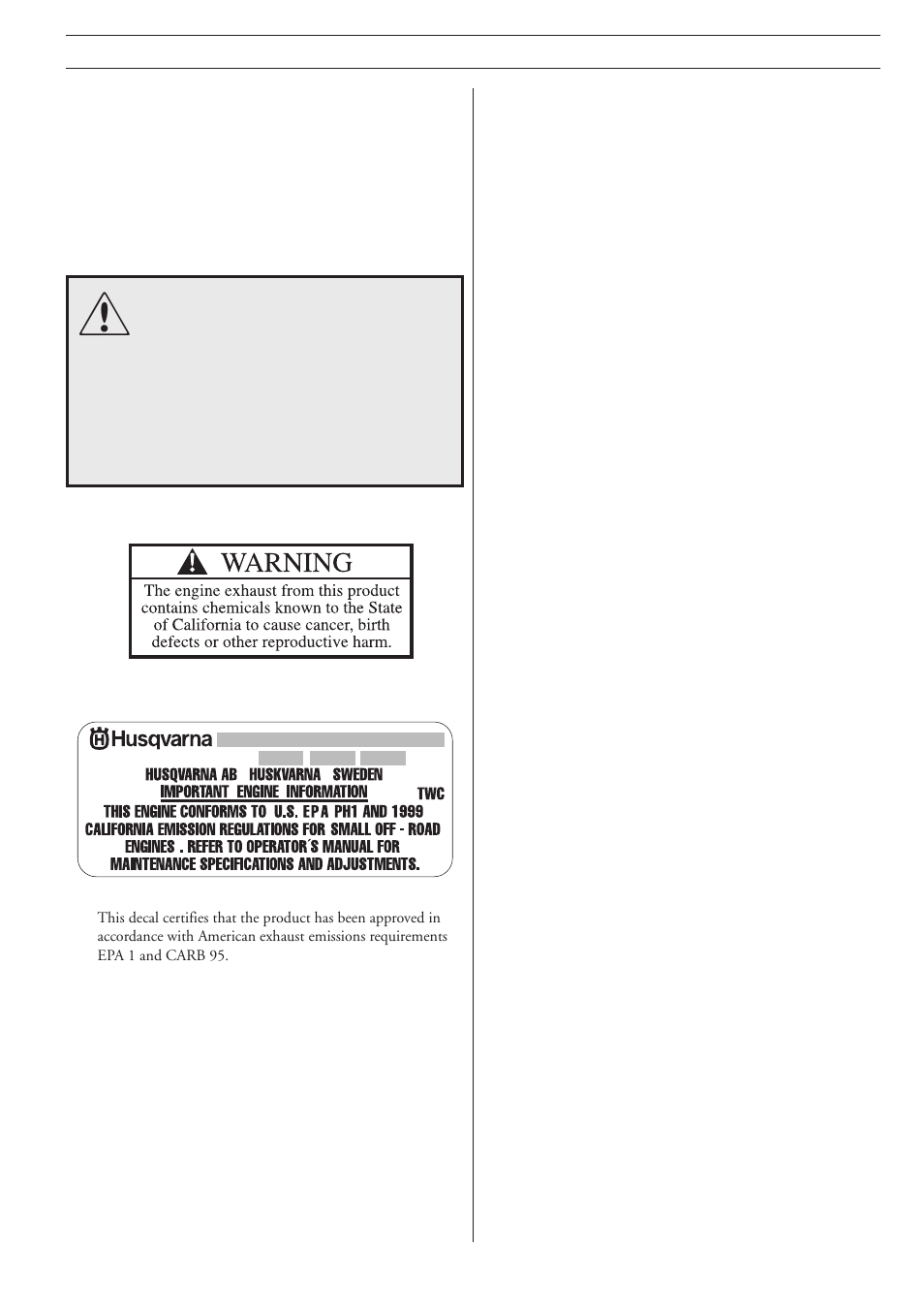 Husqvarna 322E/325E-X User Manual | Page 3 / 24