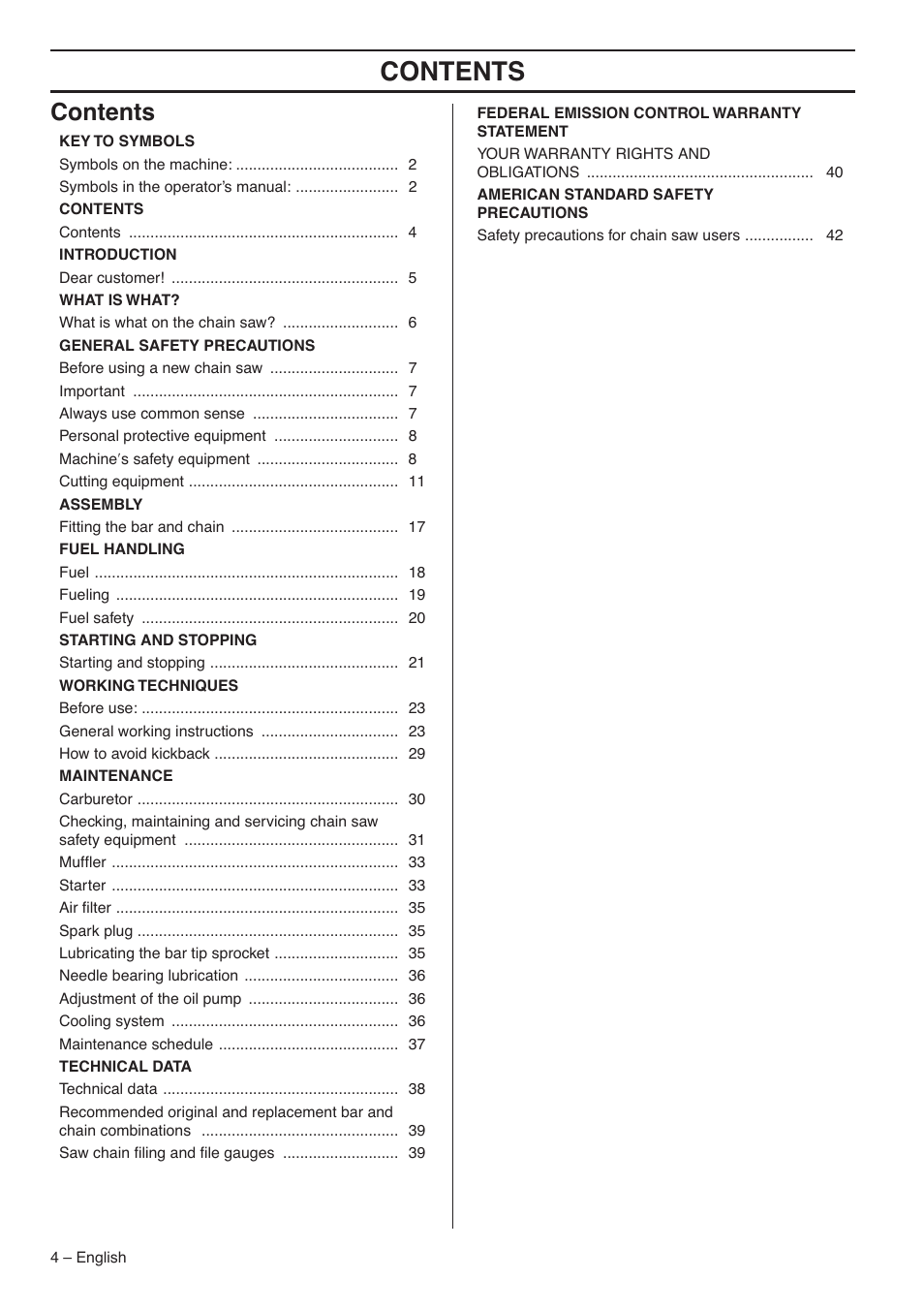 Husqvarna 1153183-95 User Manual | Page 4 / 44