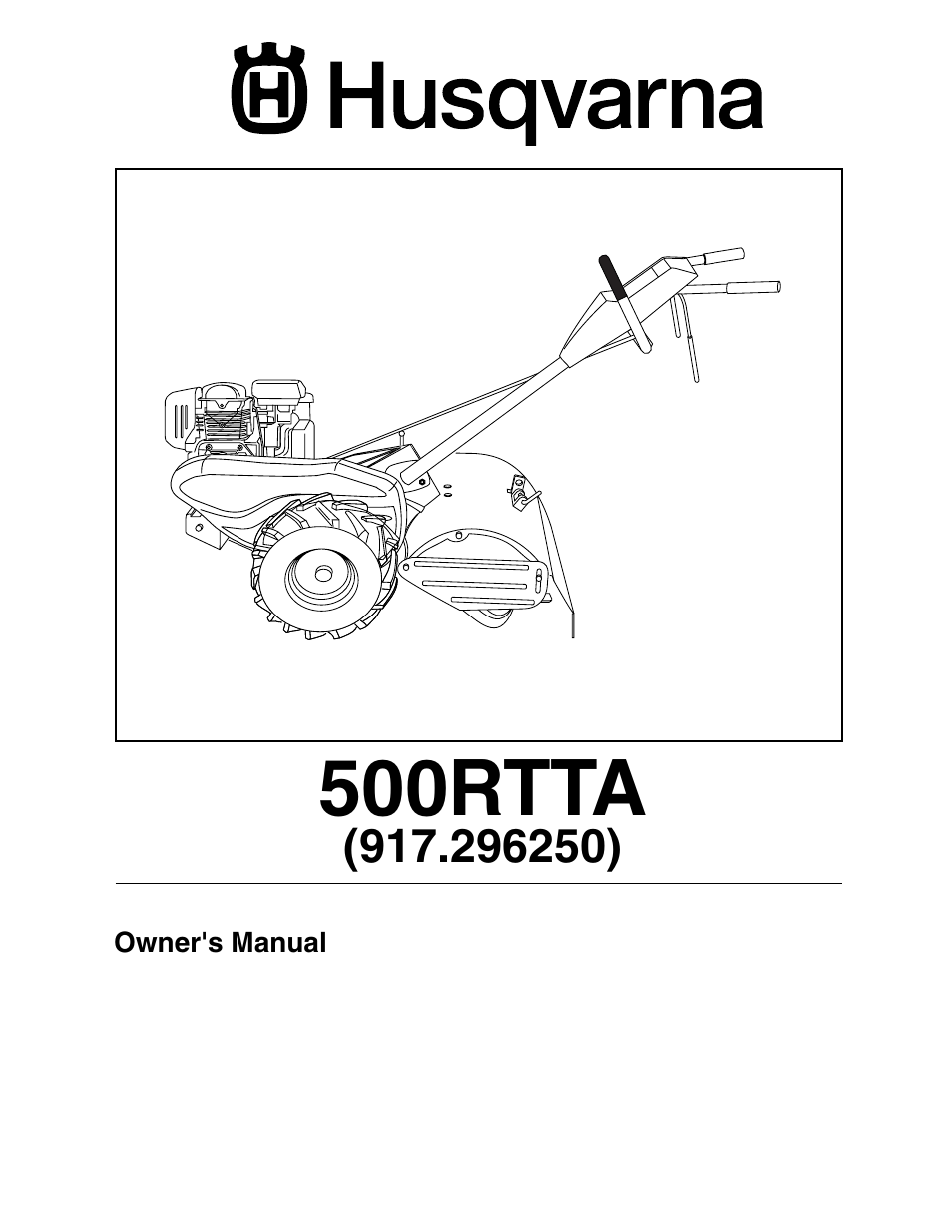 Husqvarna 500RTTA User Manual | 28 pages