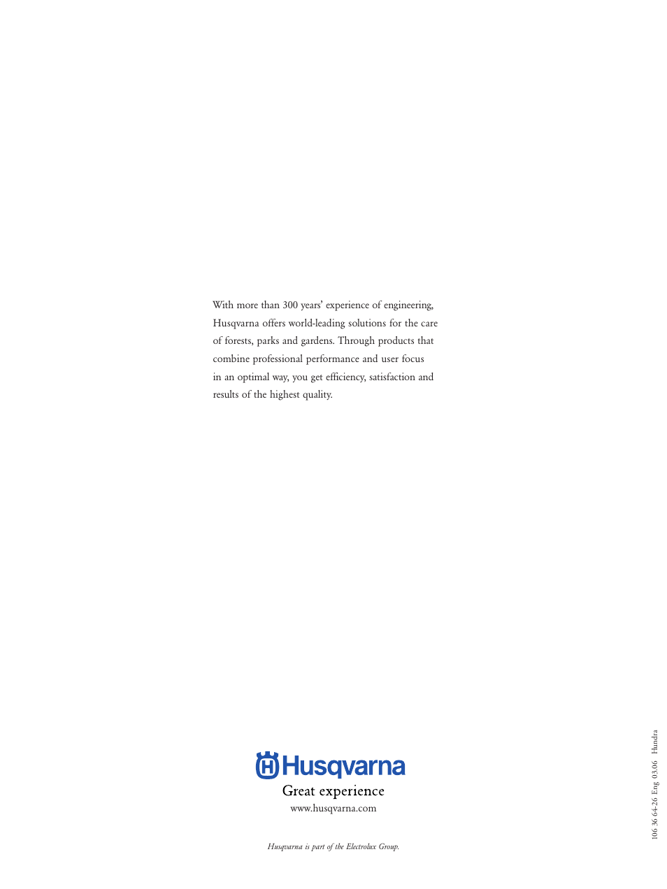 Husqvarna M7 User Manual | Page 16 / 16