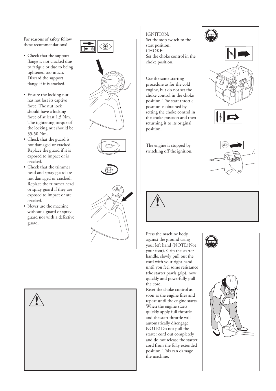 Start and stop | Husqvarna 225L Lite User Manual | Page 15 / 24