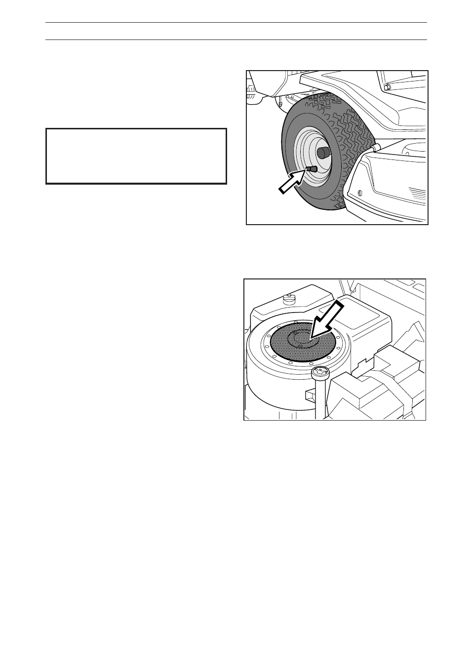 Maintenance, Check the engine’s cooling air intake, Checking the tyre pressure | Husqvarna 13 Bio User Manual | Page 29 / 47