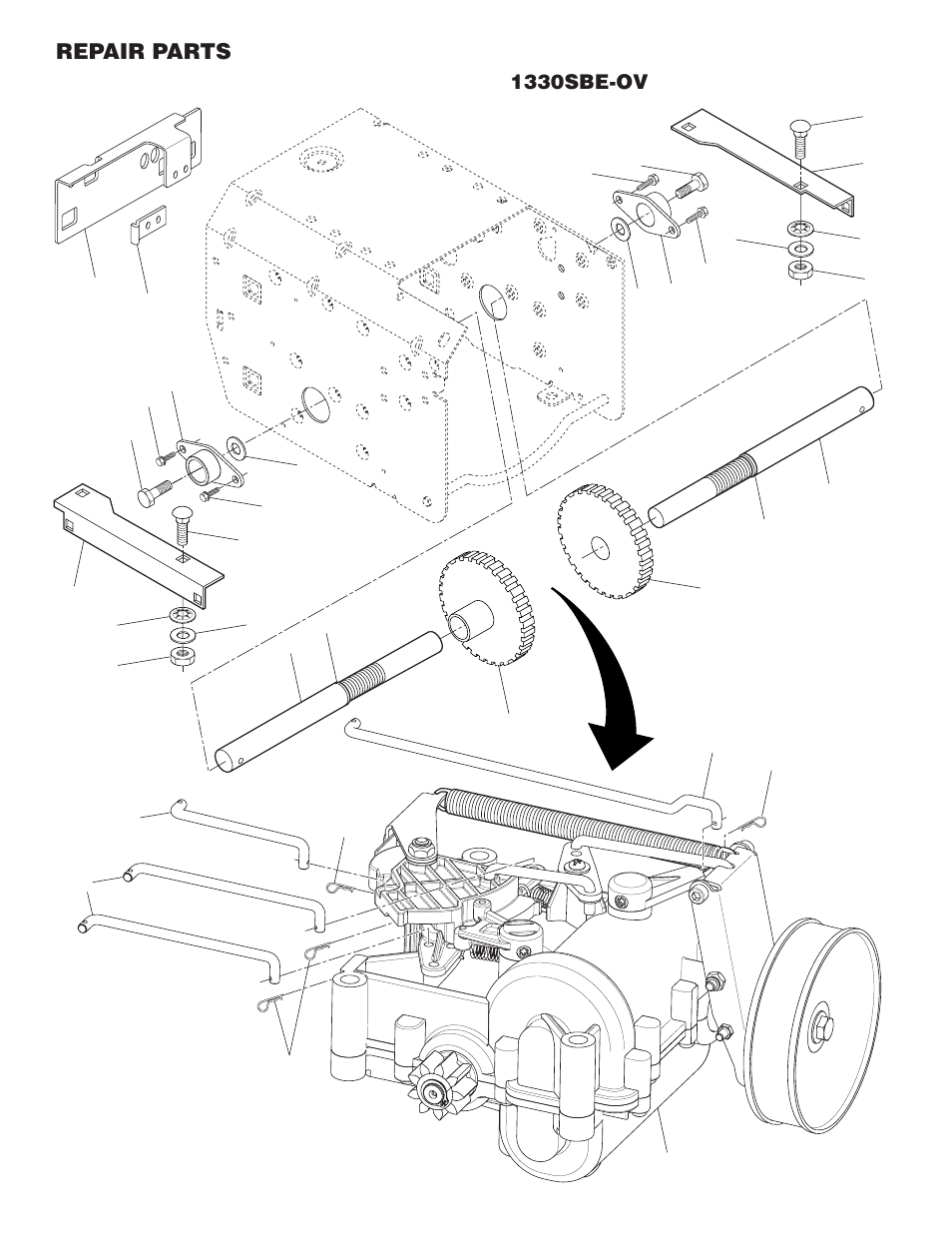Drive, Repair parts drive | Husqvarna 96193002300 User Manual | Page 26 / 32