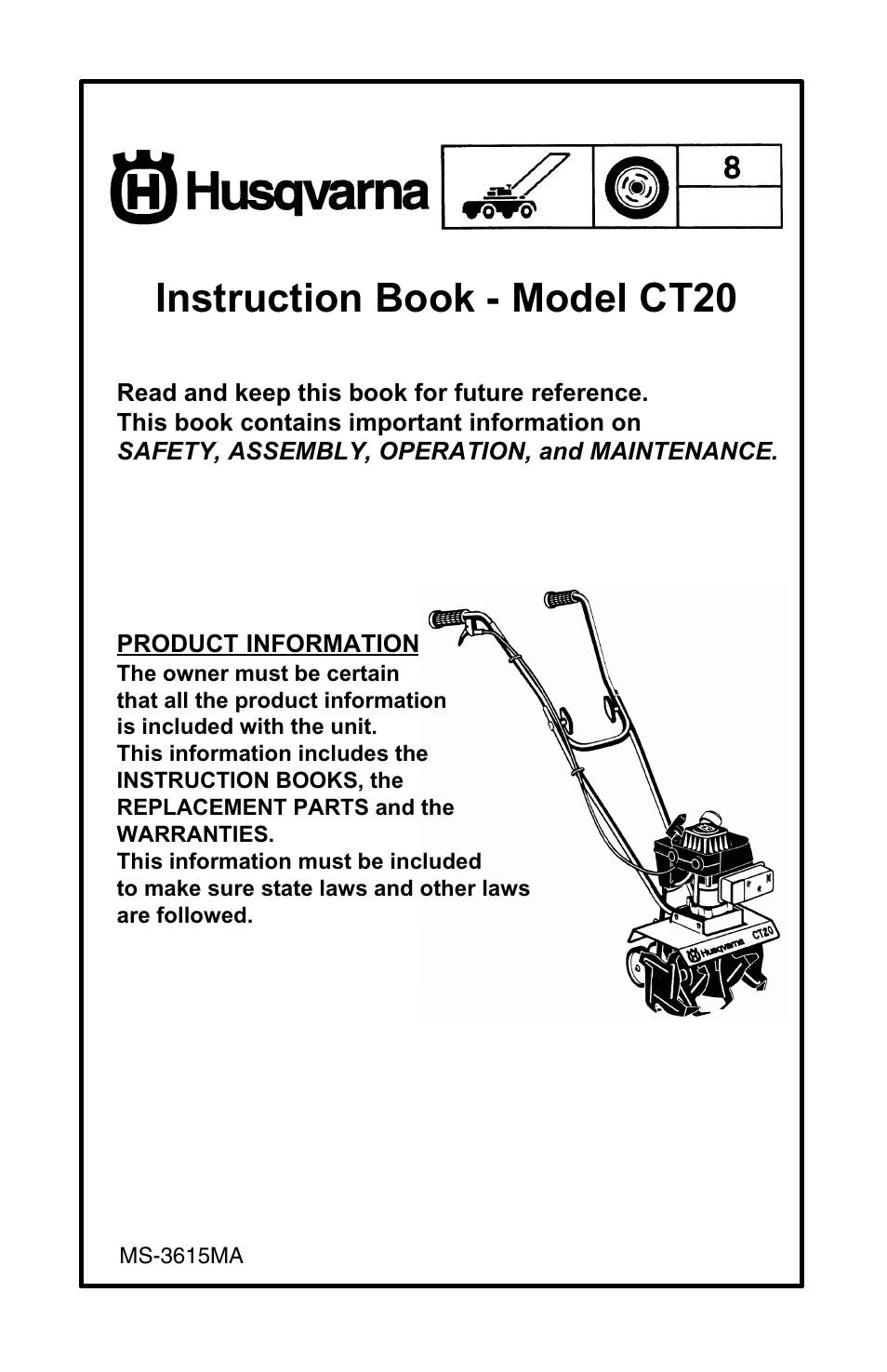 Husqvarna CT20 User Manual | 30 pages