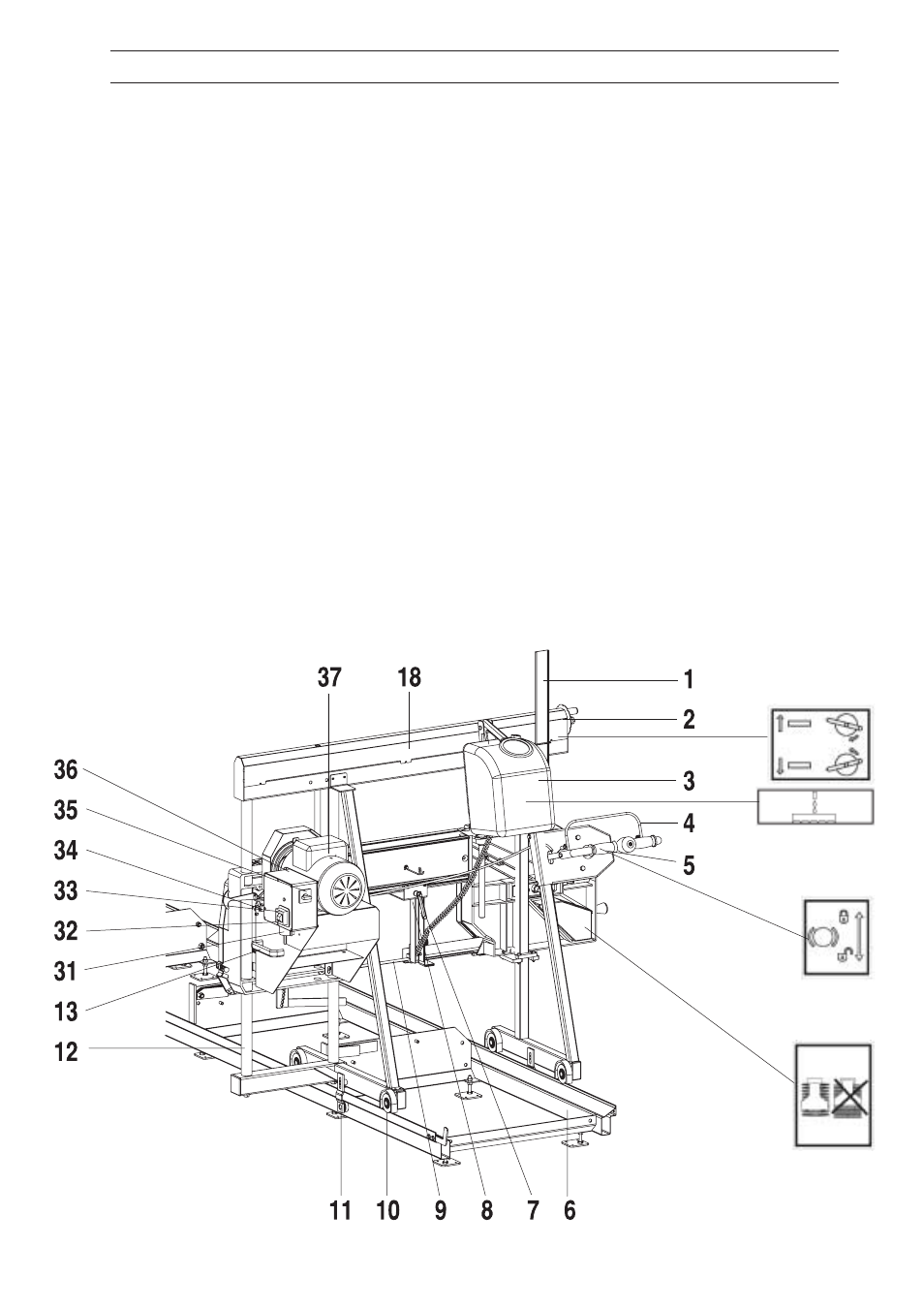 Description, One-man sawmill electric motor | Husqvarna SMB 70 User Manual | Page 9 / 40