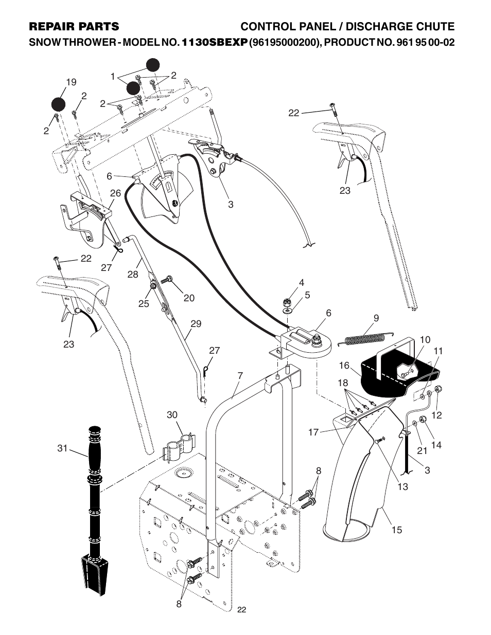 Husqvarna 1130SBEXP User Manual | Page 22 / 32