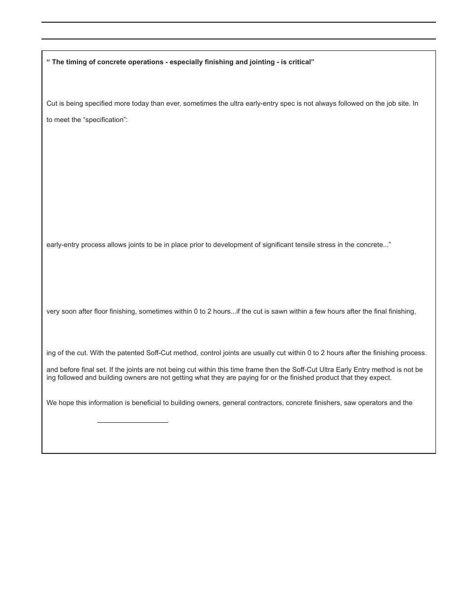 Maximizing the soff-cut system | Husqvarna SOFF-CUT 150 User Manual | Page 12 / 16