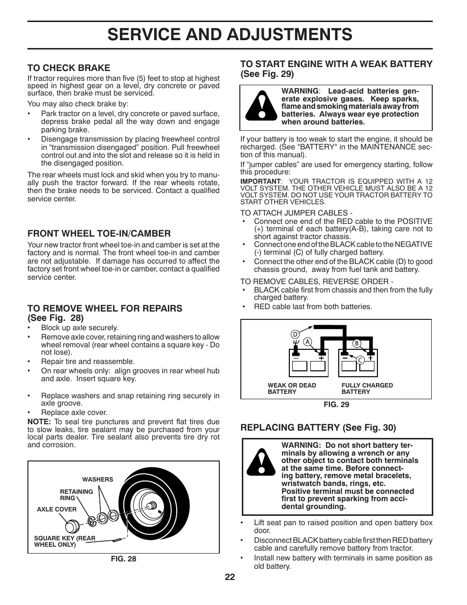 Service and adjustments | Husqvarna 2246LS User Manual | Page 22 / 44