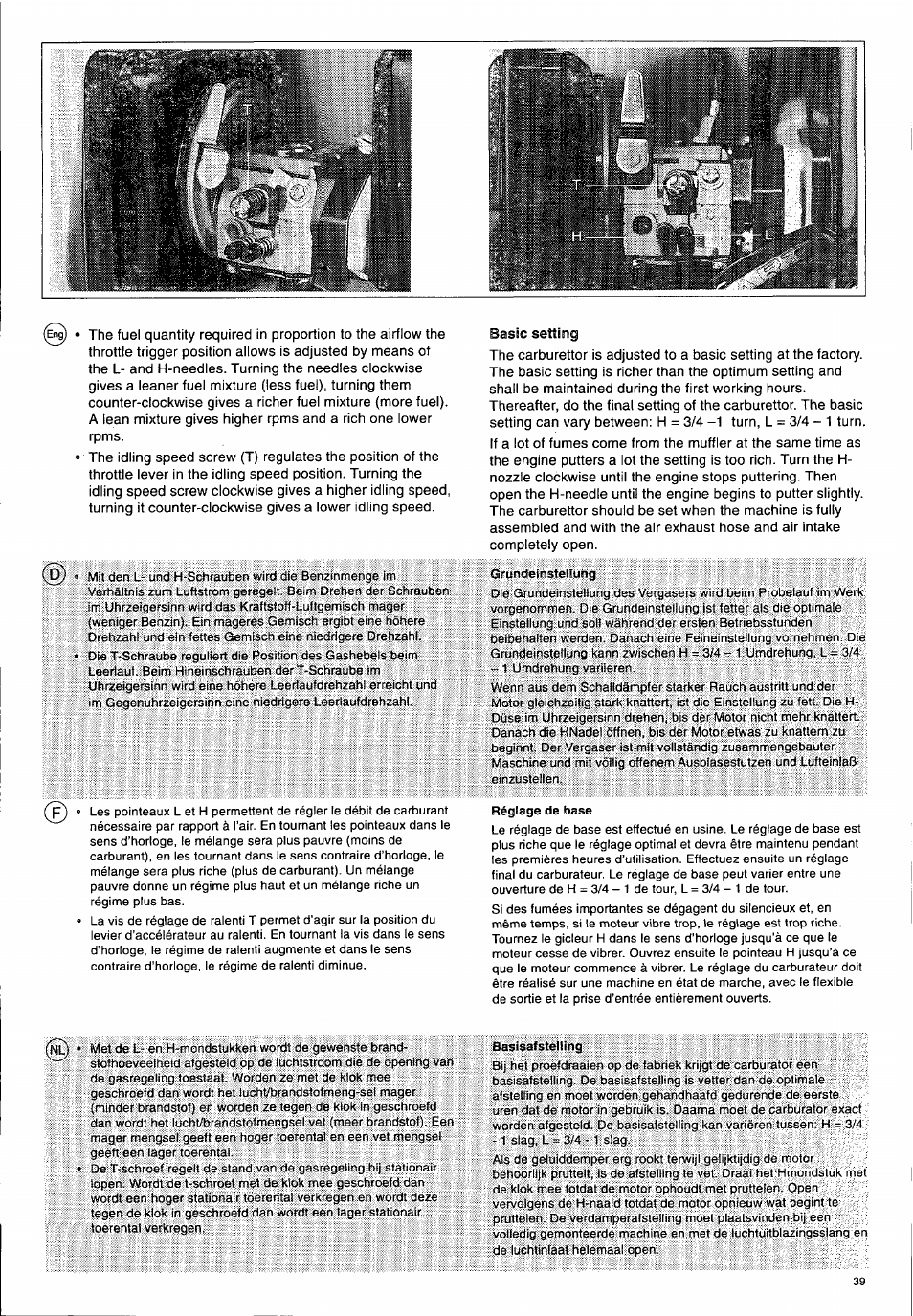 Husqvarna 140 B User Manual | Page 40 / 46